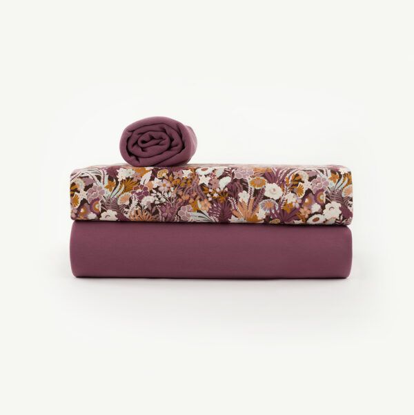 French Terry // SYAS // Flower Wealth // Nocturne Lila – Bild 9