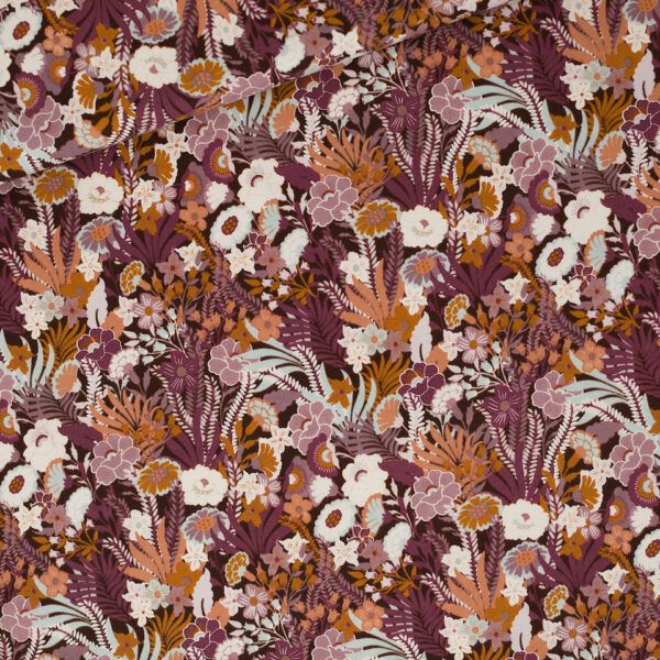 French Terry // SYAS // Flower Wealth // Nocturne Lila
