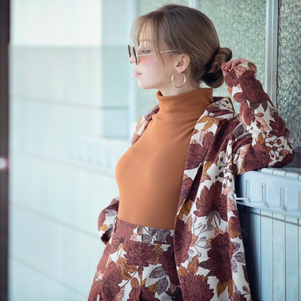 Leinen Viskose Mix // SYAS // Peonies // Almond Peach – Bild 2
