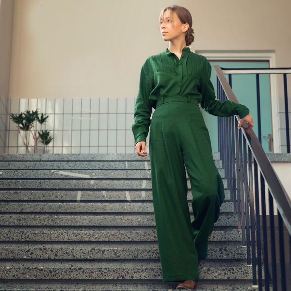 Leinen Viskose Mix // SYAS // Eden Green – Bild 2