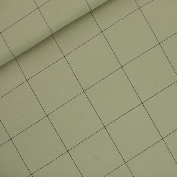 French Terry // SYAS // Thin Grid XL // Tea Green