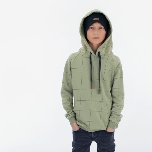 French Terry // SYAS // Thin Grid XL // Tea Green – Bild 6