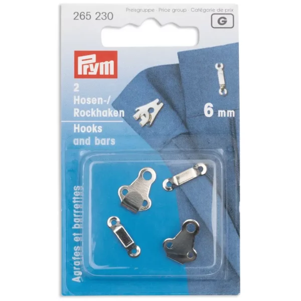 Hosen- und Rockhaken 6 mm // Prym // Silber – Bild 2