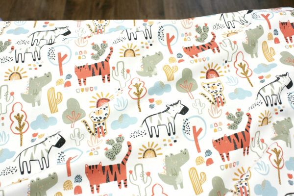 Popeline // Paintbrush Studio Fabrics // Rustic Baby // African Zoo