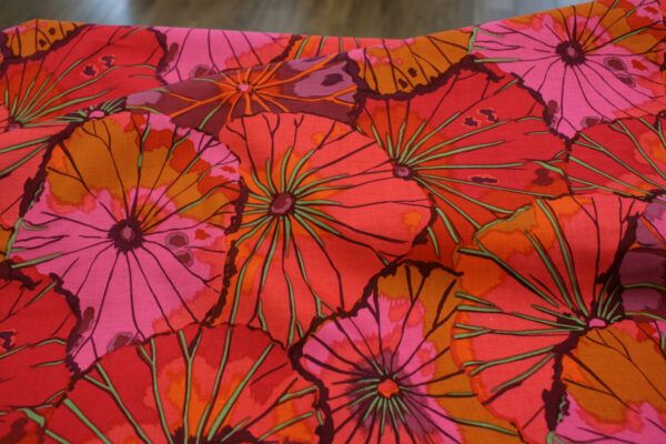 Popeline // Kaffe Fassett // Lotus Leaf // Wine – Bild 6