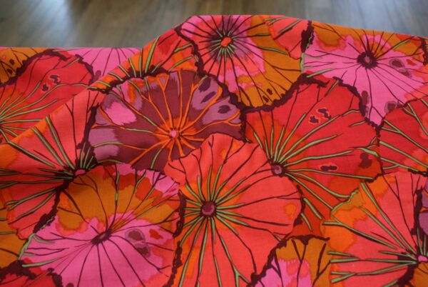 Popeline // Kaffe Fassett // Lotus Leaf // Wine – Bild 5