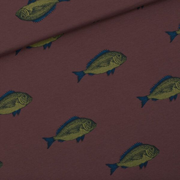 French Terry // SYAS // Punkfish // Brown Stone