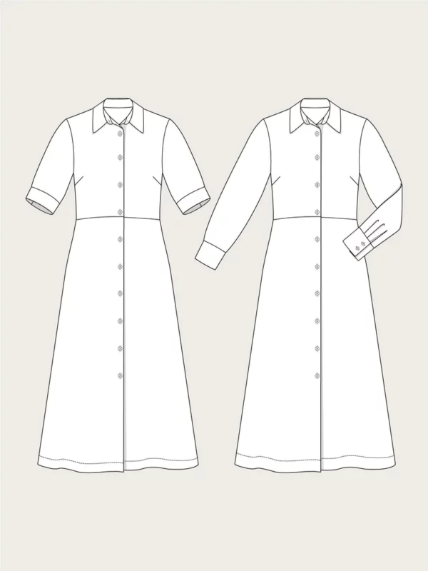 Schnittmuster // The Assembly Line // Shirt Dress XS-L oder XL-3XL – Bild 7