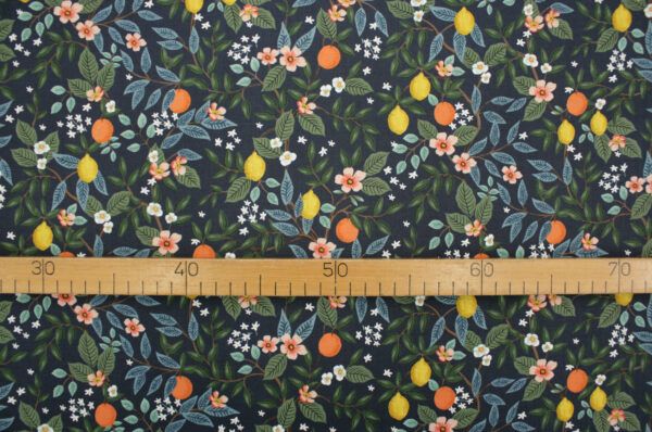 Popeline // Rifle Paper Co. // Citrus Grove // Navy – Bild 3