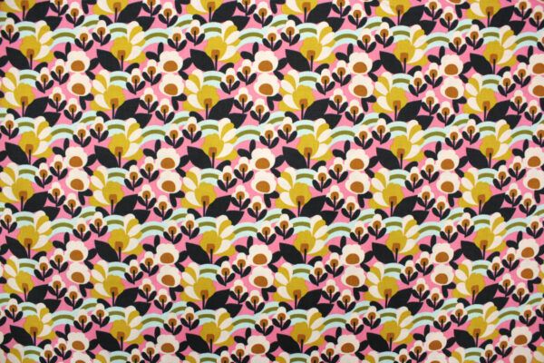Popeline // Cotton and Steel // Flowers For Madeline // Adeline // Pink Power – Bild 4