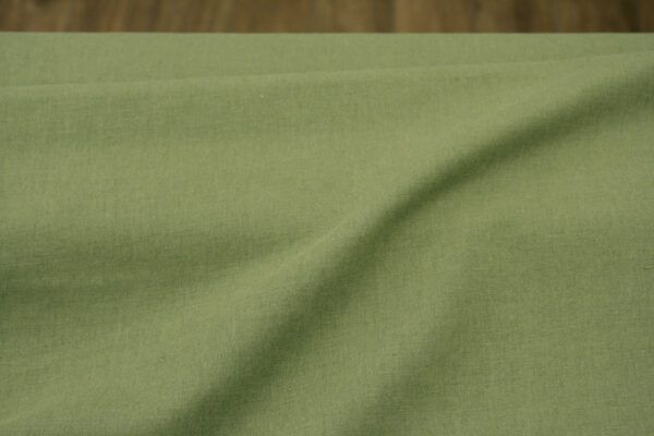 Baumwolle Leinenmix // Olive – Bild 3