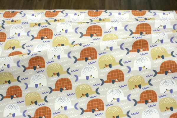 Baumwolljersey // Whale Love – Bild 3