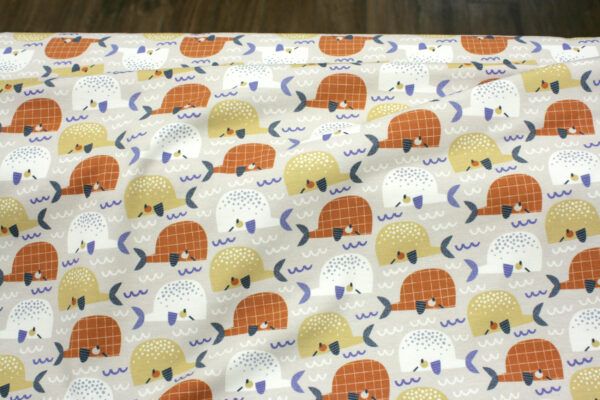 Baumwolljersey // Whale Love – Bild 2