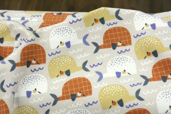 Baumwolljersey // Whale Love