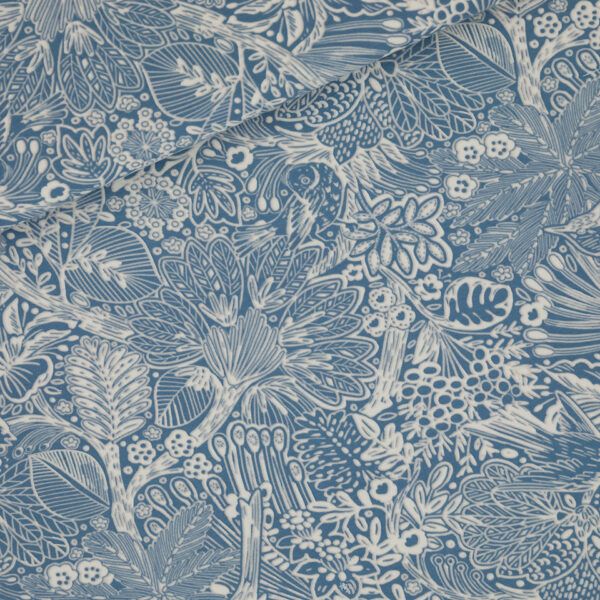 French Terry // SYAS // Twittering Forest // Spring Lake Blue
