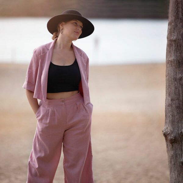 Leinen Viskose Mix // SYAS // Zephyr Pink – Bild 2