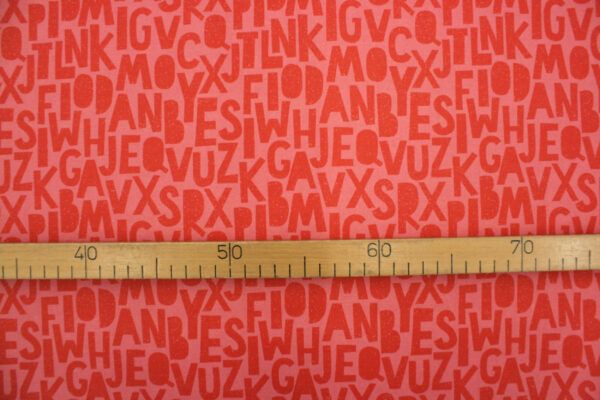 Popeline // Paintbrush Studio Fabrics // English Lesson // Speckled Letters – Bild 4