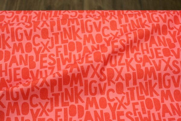 Popeline // Paintbrush Studio Fabrics // English Lesson // Speckled Letters – Bild 2