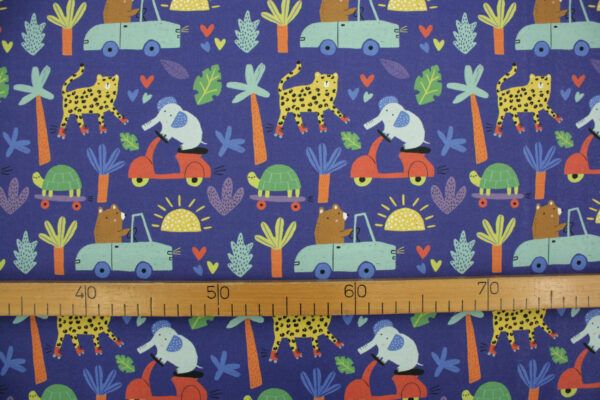 Popeline // Paintbrush Studio Fabrics // Jungle Love // On The Move – Bild 3