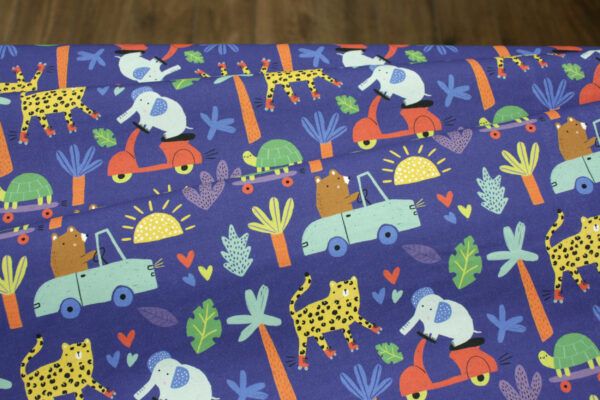 Popeline // Paintbrush Studio Fabrics // Jungle Love // On The Move – Bild 2