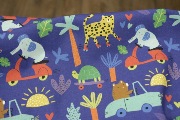 Popeline // Paintbrush Studio Fabrics // Jungle Love // On The Move