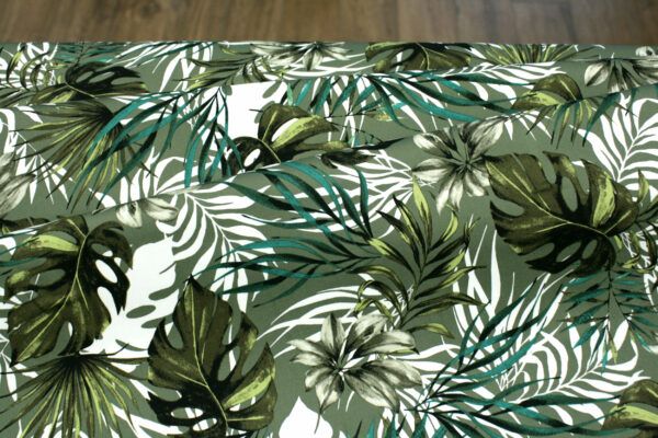 Baumwollstoff mit Elastan // Leaves – Bild 2
