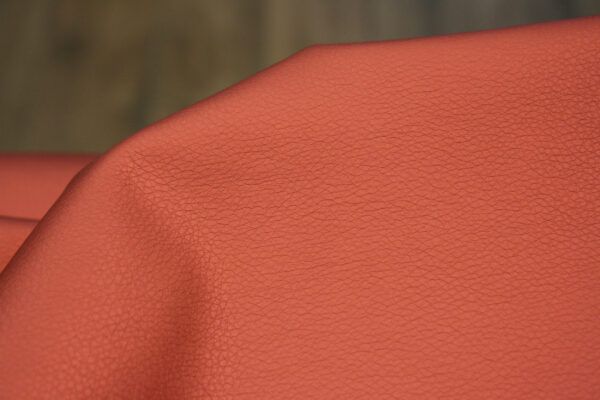 Lederimitat // Metallic // Korallenrot – Bild 3