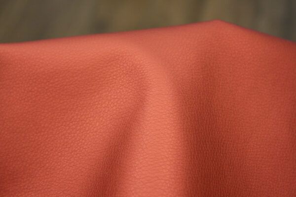 Lederimitat // Metallic // Korallenrot