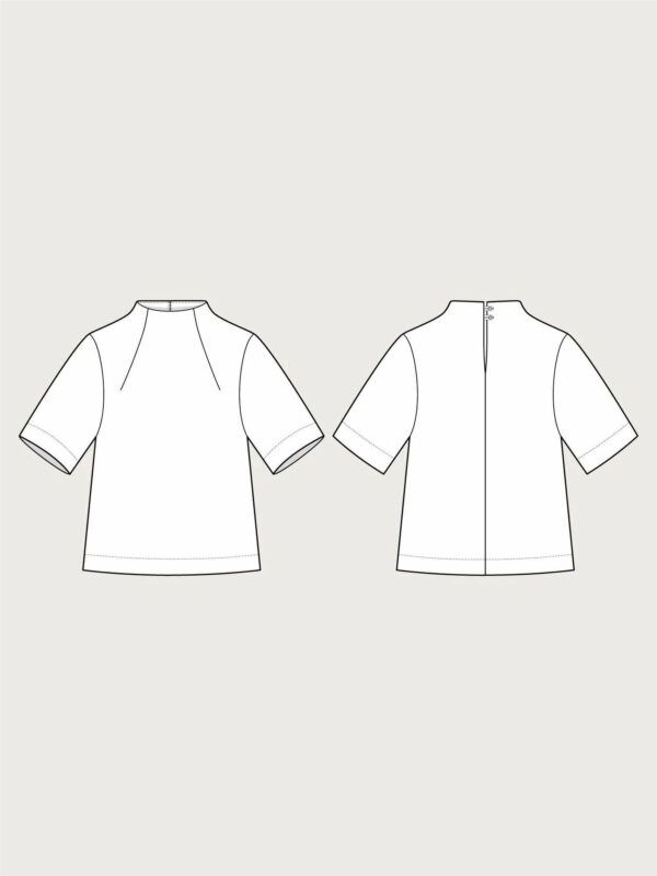 Schnittmuster // The Assembly Line // Funnel Neck Top XS-L oder XL-3XL – Bild 4
