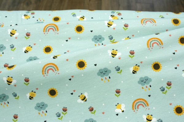 Baumwolljersey // Happy Bees – Bild 3