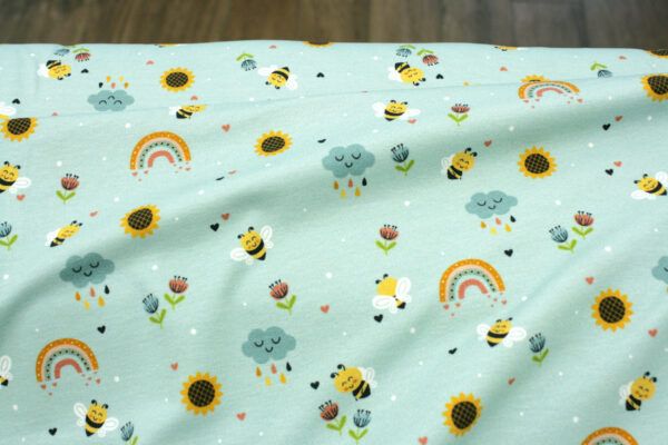Baumwolljersey // Happy Bees – Bild 2