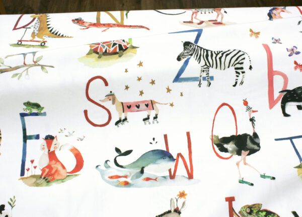 Dekostoff // Möbelstoff // Animal Alphabet – Bild 2
