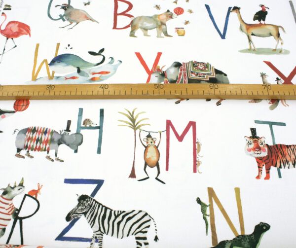 Dekostoff // Möbelstoff // Animal Alphabet – Bild 8