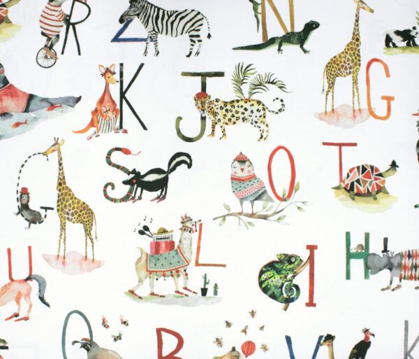 Dekostoff // Möbelstoff // Animal Alphabet – Bild 5