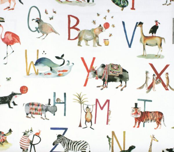 Dekostoff // Möbelstoff // Animal Alphabet – Bild 4