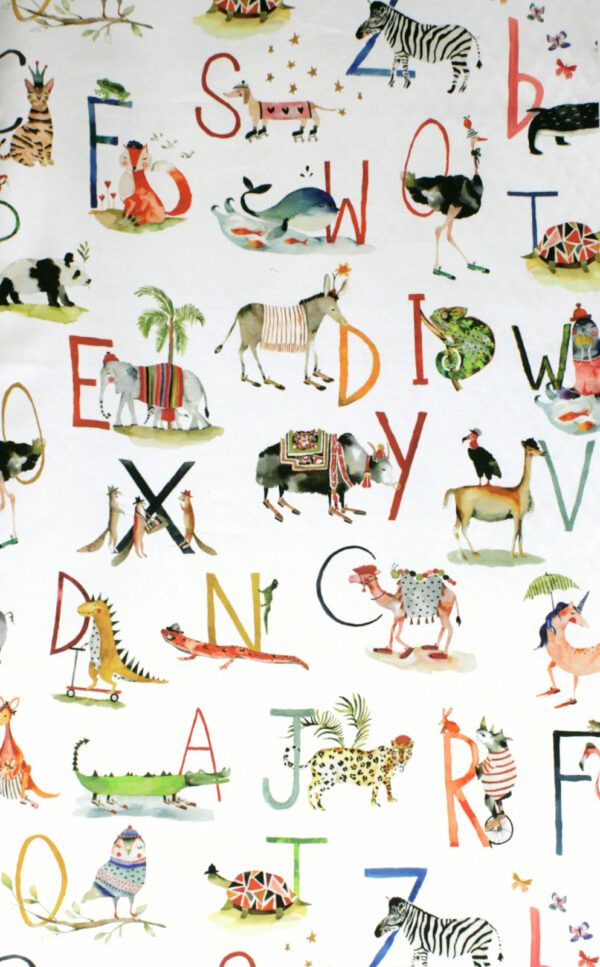 Dekostoff // Möbelstoff // Animal Alphabet – Bild 7