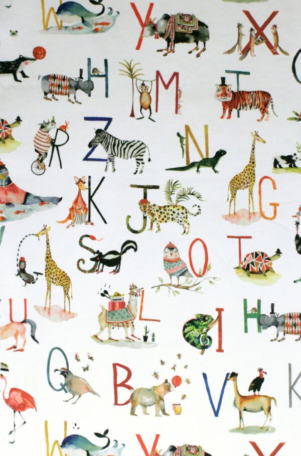 Dekostoff // Möbelstoff // Animal Alphabet – Bild 6
