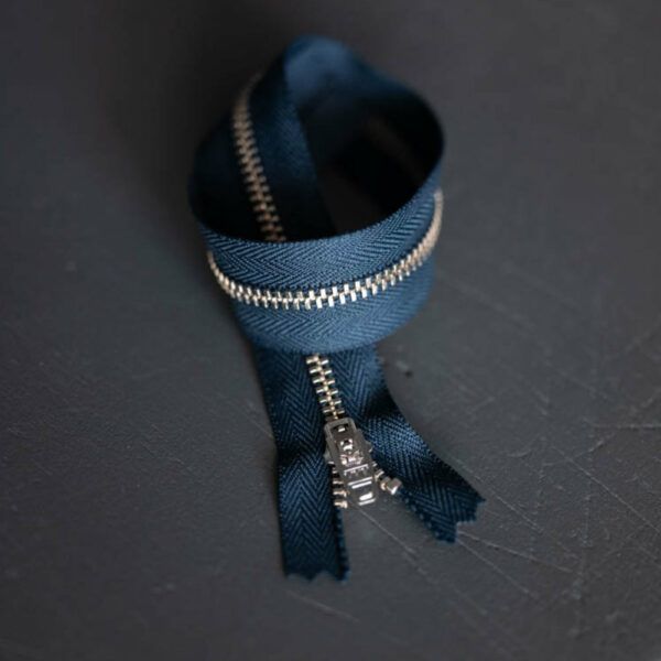 Metallreißverschluss // 30 cm // Navy Nickel