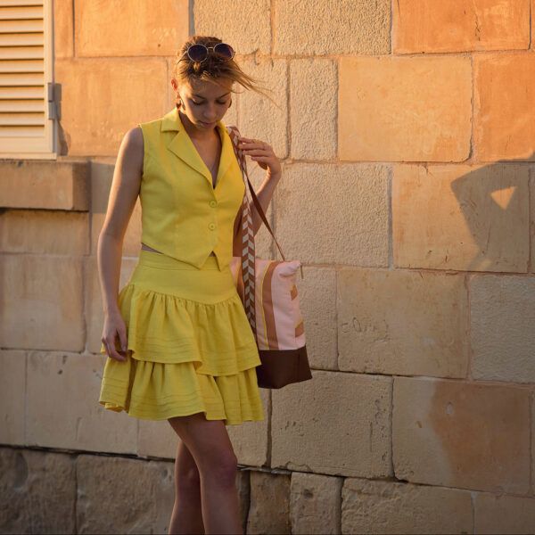 Leinen Viskose Mix // SYAS // Yellow Balloon – Bild 4