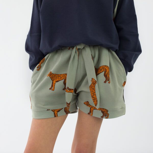 French Terry // SYAS // Tigers // Seagrass Green – Bild 2