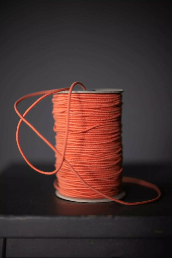 Rundgummi // Recycled Cotton Elastic // 3 mm // Orange Pop