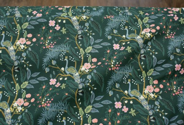 Popeline // Rifle Paper Co. // Vintage Garden // Peacock // Dark