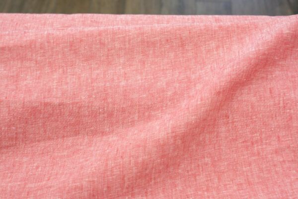 Leinen Chambray // Rot Weiß – Bild 4