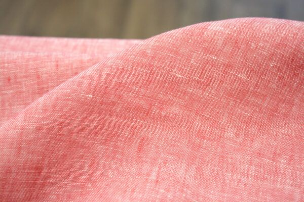 Leinen Chambray // Rot Weiß
