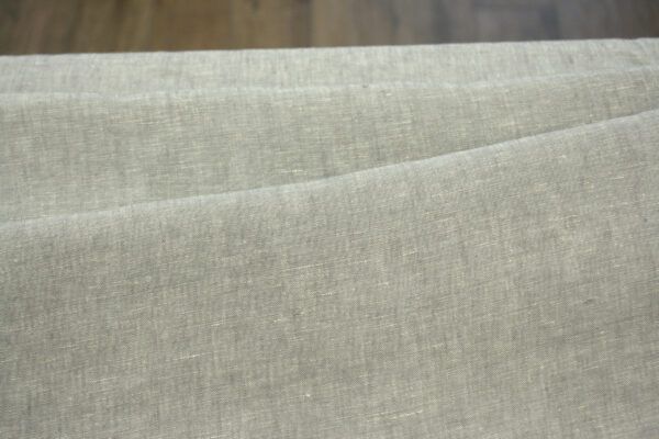 Leinen Chambray // Beige Grau Creme – Bild 3