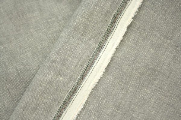 Leinen Chambray // Beige Grau Creme – Bild 4