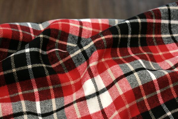 Flanell // Shetland Mammoth // Scarlet – Bild 2