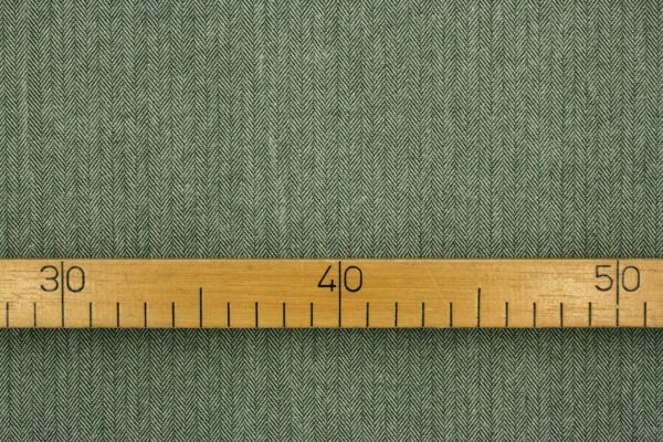 Flanell // Shetland Herringbone // Basil – Bild 4
