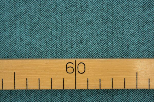 Flanell // Shetland Herringbone // Ocean – Bild 3