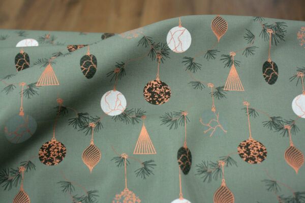 Popeline // Christmas // Baubles Green